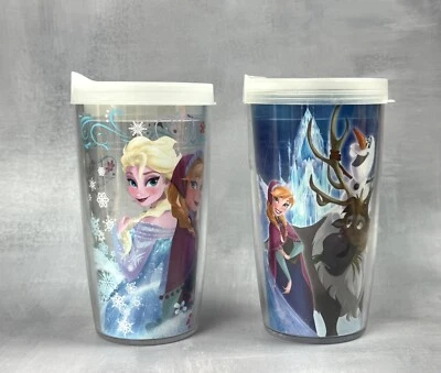 Conjunto de 2 16 oz. PAR DE COPOS TERVIS (2) com tampas copos Disney FROZEN - Imagem 1 de 4