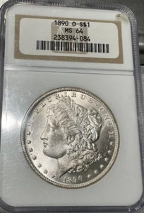 1890-O $1 Morgan Dollar NGC MS-64 - Picture 1 of 2