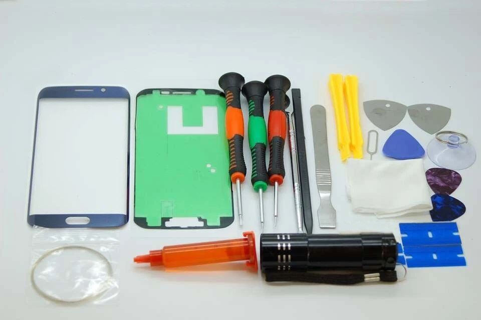 Samsung S6 Edge Blue Screen Glass Repair Set, Glue, Screwdrivers, QUALITY TOOLS — 第 1/1 张图片
