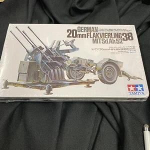 Tamiya GERMAN - 20mm FLAKVIERLING 38 Plastic Model Kit, 1/35 - NEW IN Sealed BOX - Picture 1 of 9