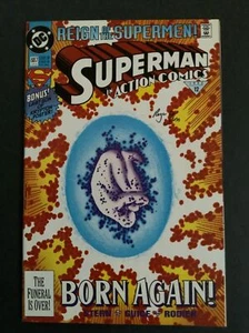 ACTION COMICS Action 687 signiert ROGER STERN Superman fast neuwertig COA - Bild 1 von 11