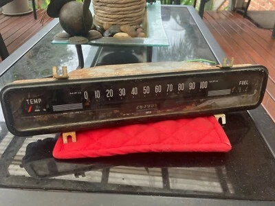 MG 1100 MK1 Vintage Smiths Dash Cluster-100 MPH Ribbon Speedo,Temp,Fuel 1962 VGC - Image 1 of 4