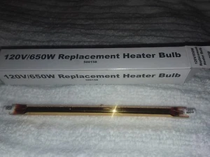 Snap On Infrared Heater Bulb Tube 120V 650W for Shop Light 30PL20 R7S BASE - Picture 1 of 10