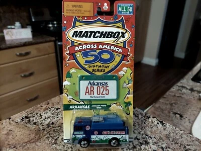  2001 MATCHBOX ARKANSAS " AUXILIARY - POWER TRUCK " ( ACROSS AMERICA) STATE TAGS - Image 1 of 2
