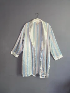 Pale Blue Pink Stripe INNER MOST by Sears Robe Possible Vtg - Picture 1 of 12