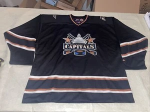 Washington Capitals Dc Pro Player Jersey Mens XL Adult Black Clean Building Nwt - Picture 1 of 7