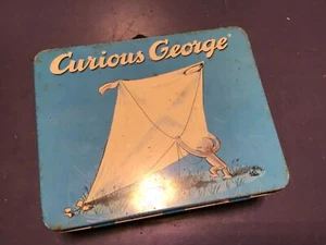 Vintage Curious George 1997 Schylling Metal Lunch Box Handle 1990s 90s Original - Picture 1 of 8