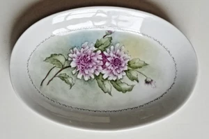 Vintage handbemalte Tirschenreuth Schmuckschale von Olive Wishart 8,5 cm lang - Bild 1 von 7