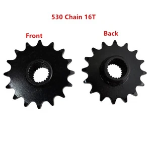 Motorcycle Front 530 Chain 16T Sprocket Cog 24T Gear For Gy6 125-150cc Pit Bike - Foto 1 di 8