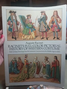 Racinet's Full-Color Pictorial History of Western Costume 92 plates 950 Costumes - Picture 1 of 13