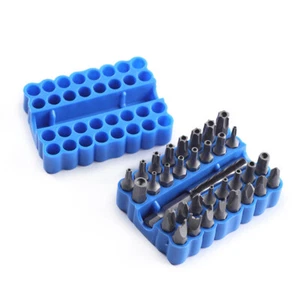 33 Pcs Security Bit Set Tamper Proof Star Screwdriver with Bit Holder - Picture 1 of 11
