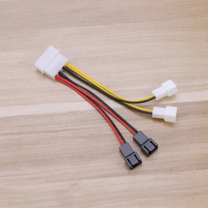 Extension Cable PC Fan Splitter Connector Adapter Cable Extention Cables Fan - Afbeelding 1 van 12
