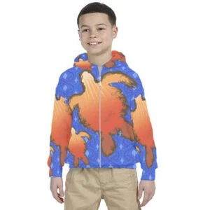 Kids Hoodie Sea Turtle Design Hoodie Unisex For Children - Picture 1 of 4