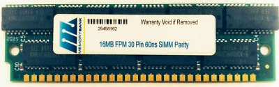  16 FPM PARITY 60NS SIMM 30 PINES 5V 16X9 MEMORIA RAM Foto 1 de 3