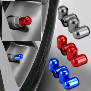4pcs Aluminum Tire Tyre Rim Wheel Air Valve Stem Dust Caps Cover Car Accessories - Picture 1 of 14