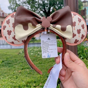 Authentic Disney Mickey Chocolate Popsicle Minnie Mouse Ear Headband Shanghai - Picture 1 of 6