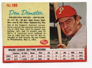 1962 Post Müsli Don Demeter # 195 EX+ - Bild 1 von 1