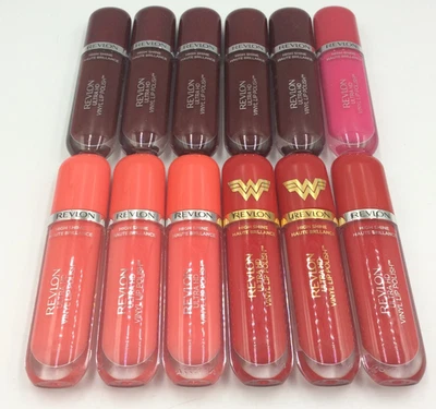 REVLON Ultra HD Vinyl Lip Polish, Liquid Lipstick, HUGE LOT, Assorted Colors - Image 1 of 2