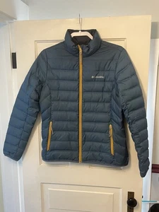 Columbia Jacket Mens Medium Puffer Lightweight Insulated Full Zip Outdoor Coat - Picture 1 of 11