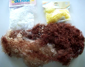 Lot of loose curly doll hair - all colors 13 oz - Picture 1 of 4