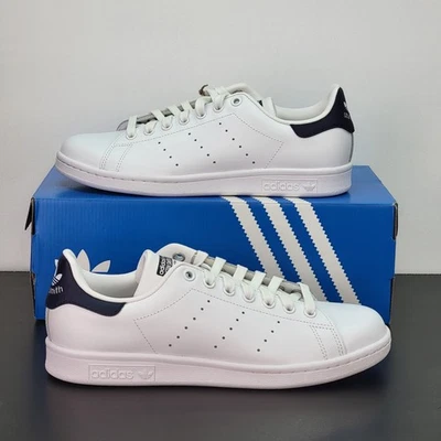 Adidas Stan Smith Women's Size 8.5 Athletic Shoes White Blue Training Sneakers - Image 1 of 4