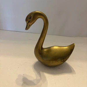 Vintage Messing Schwan Figur - Bild 1 von 4