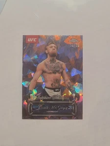 2025 TOPPS CHROME UFC SAPPHIRE CONOR MCGREGOR SAPPHIRE SELECTIONS Orange 19/25 - Picture 1 of 2