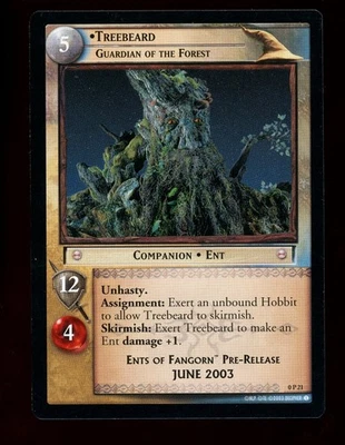 LOTR Lord of the Rings TCG 2003 Promo 0P21 Treebeard, Guardian of the Forest - Image 1 of 2