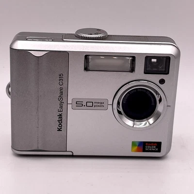 Kodak EasyShare C315 5.0MP Digital Camera – Silver – Working - Image 1 of 4