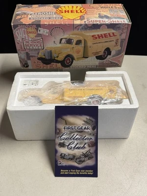 First Gear 1:32 Shell Oil Chevy Tanker Truck 1999 Time Honored Service Series  - Image 1 of 4
