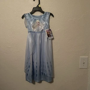 Disney Frozen Elsa Blue Toddler Girl's Fancy Nightgown, Gown 3T - Picture 1 of 3