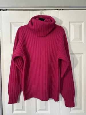 VTG Ralph Lauren Blue Label Wool Knit Turtleneck Sweater Pink Size L Hong Kong - Image 1 of 4