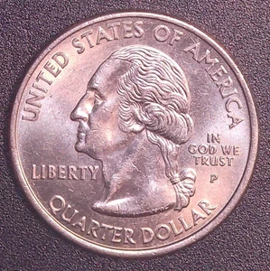 2008-P Alaska State Quarter Die Chip Error Reverse Extra Claw With Chip in Land - Picture 1 of 5