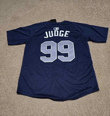 Camiseta deportiva para hombre talla XL de Aaron Judge azul marino de los New York Yankees #99 nueva con etiquetas Foto 1 de 2