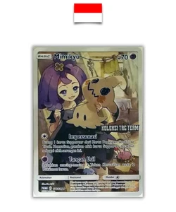 Pokémon Card – Mimikyu TagTeam Stamp 176/SM-P – Indonesian - Picture 1 of 2