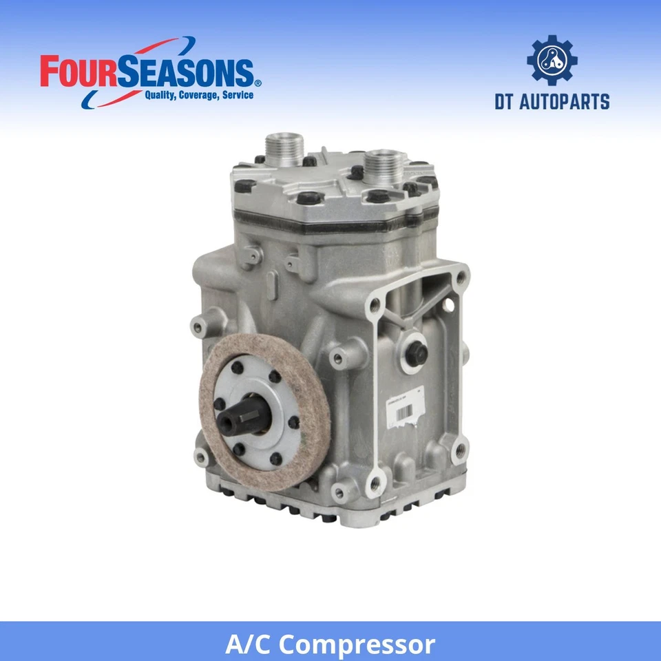 For 1970-1981 Ford F-100 A/C Compressor 4 Seasons 1971 1972 1973 1974 1975 1976 - Image 1 of 4