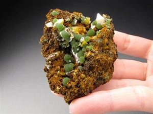 Wulfenit mit Mimetit, Ojuela Mine, Mapimi, Durango, Mexiko - Bild 1 von 3
