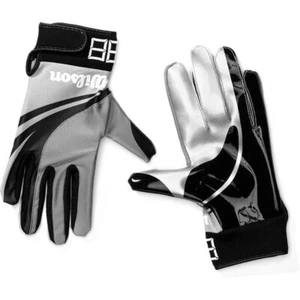 NEW Wilson Receivers Gloves Adult Large Grey/Black wtf9955 - Picture 1 of 1