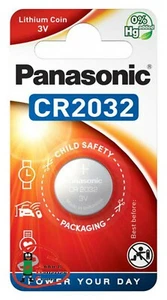 5 x Panasonic CR2032 3V Lithium Power Knopfzelle Blister - Picture 1 of 1
