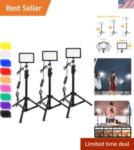 USB Powered 70 LED Photography Lights with Adjustable Tripods & Color Effects - Picture 1 of 9