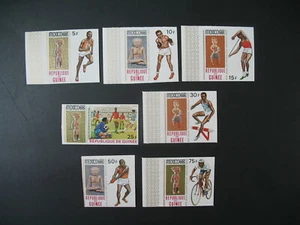 Guinée Timbre ND non dentelé neuf** MNH-Imperf Sports Olympiques Guinée N373-379 - Picture 1 of 1