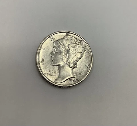 1940 Mercury Dime   Choice AU/Unc Cover