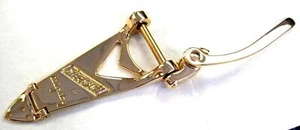 Bigsby® B6G Gold Tremolo Vibrato Tailpiece~Gretsch By Bigsby Logo~BLEMISHED New - Picture 1 of 4