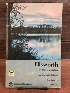 Guía telefónica ELLSWORTH Wisconsin 1972 DIRECTORIO TELEFÓNICO, investigación histórica - Imagen 1 de 7