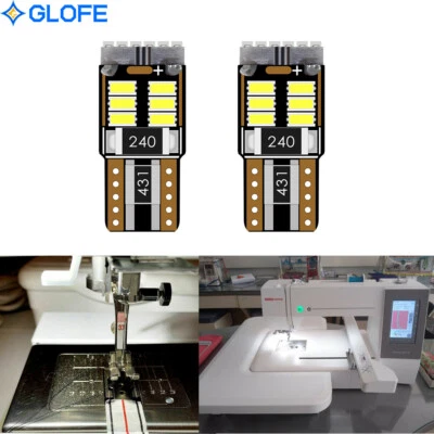 PACK DE 2 bombillas LED para máquina de coser - Se adapta a máquinas Janome, muchos modelos de bombillas Foto 1 de 4