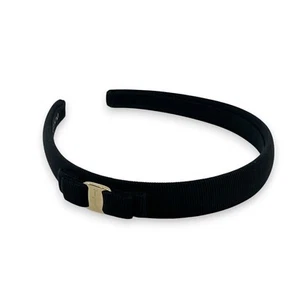 Salvatore Ferragamo Vara Ribbon Headband in Black - Picture 1 of 18