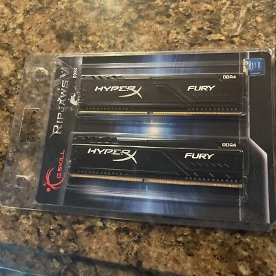 HyperX Fury 2 x 4 GB 2666MHz DDR4 CL16 DIMM Black Memory READ DESCRIPTION!! - Image 1 of 4