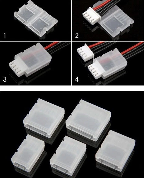 5 Stück 2S 3S 4S 5S 6S Balancer Gehäuse XH Buchse Balancerkabel Stecker Clip 5x - Bild 1 von 1