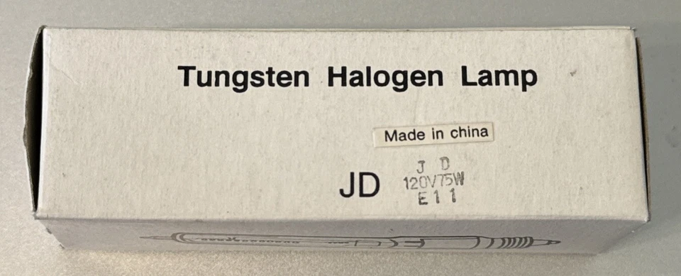 Lámpara halógena de tungsteno JD 120V/75W E11 nueva Foto 1 de 3