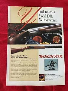 Pubblicità Winchester Model 1001 vintage 1993 sopra e sottostampa - Foto 1 di 7